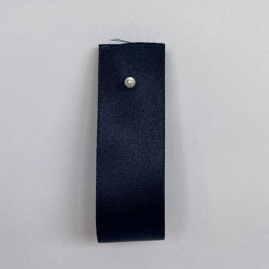 Dark Navy Satin Ribbon By Klein - 8 widths