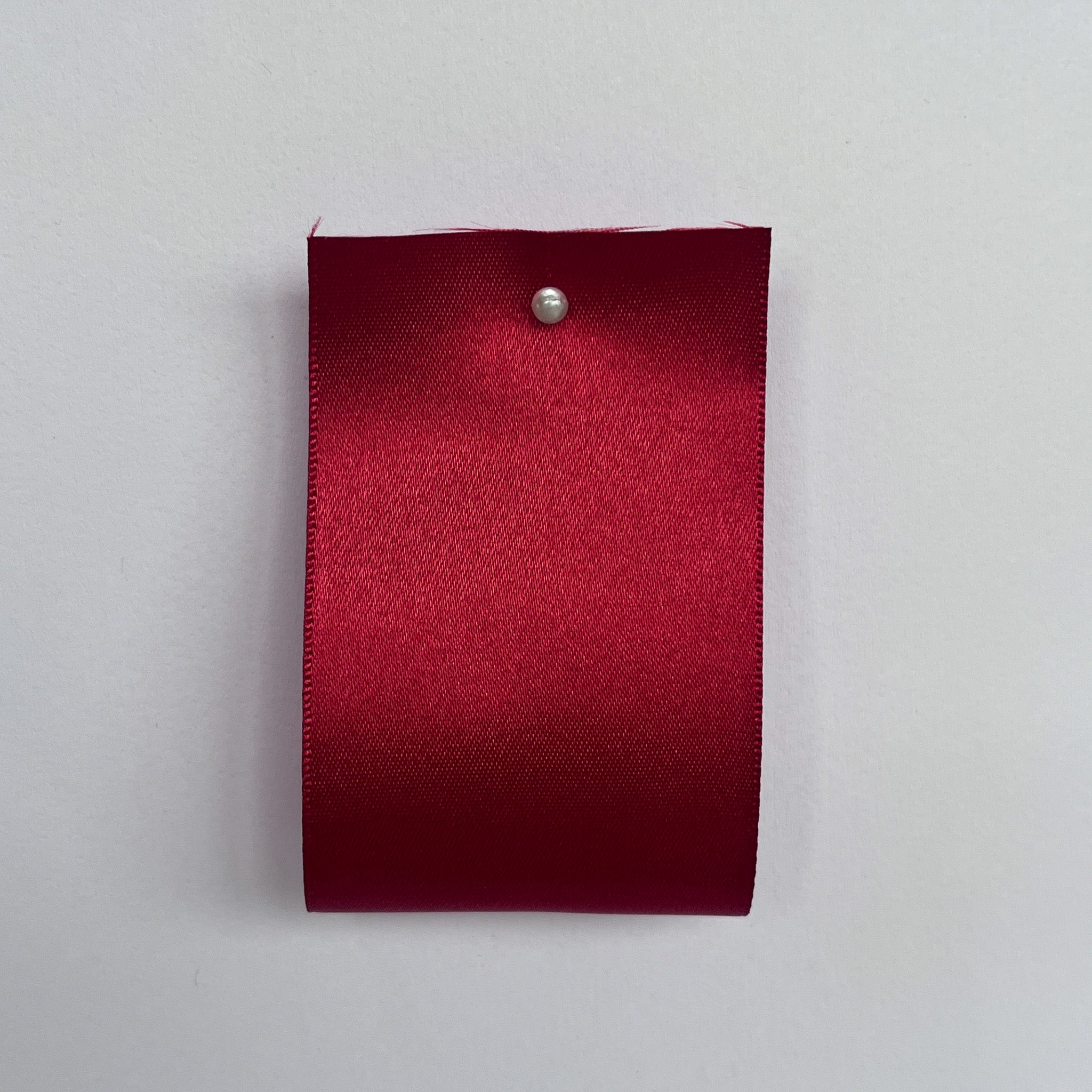 Scarlet Red Satin Ribbon By Klein - 5 widths – Kleins Haberdashery