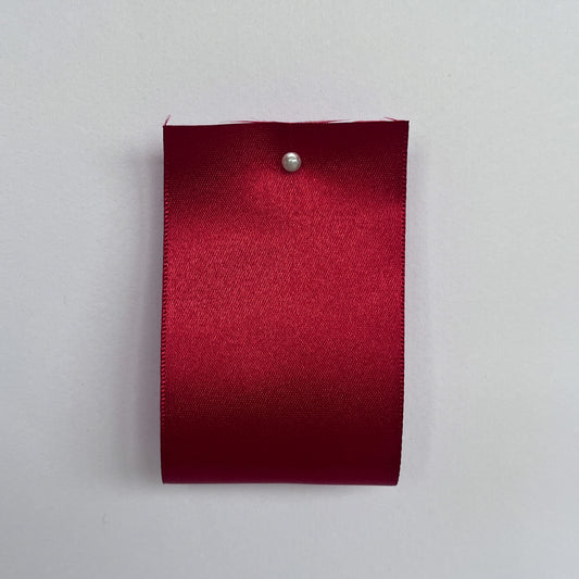 Scarlet Red Satin Ribbon By Klein - 5 widths