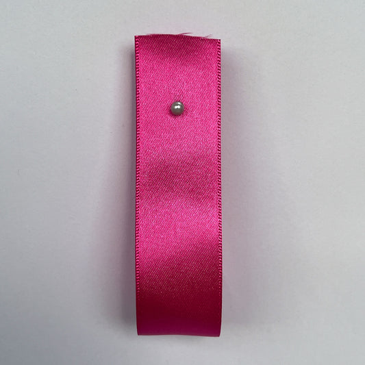 Shocking Pink Satin Ribbon By Klein - 9 widths