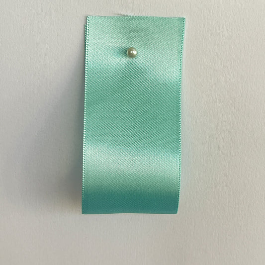 Turquoise Satin Ribbon By Klein - 7 widths