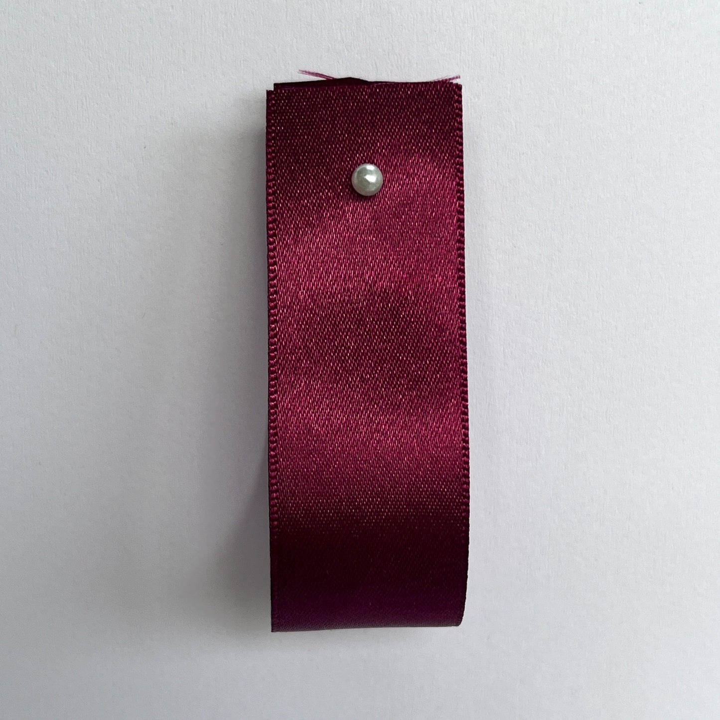 Burgundy Satin Ribbon By Klein - 8 widths