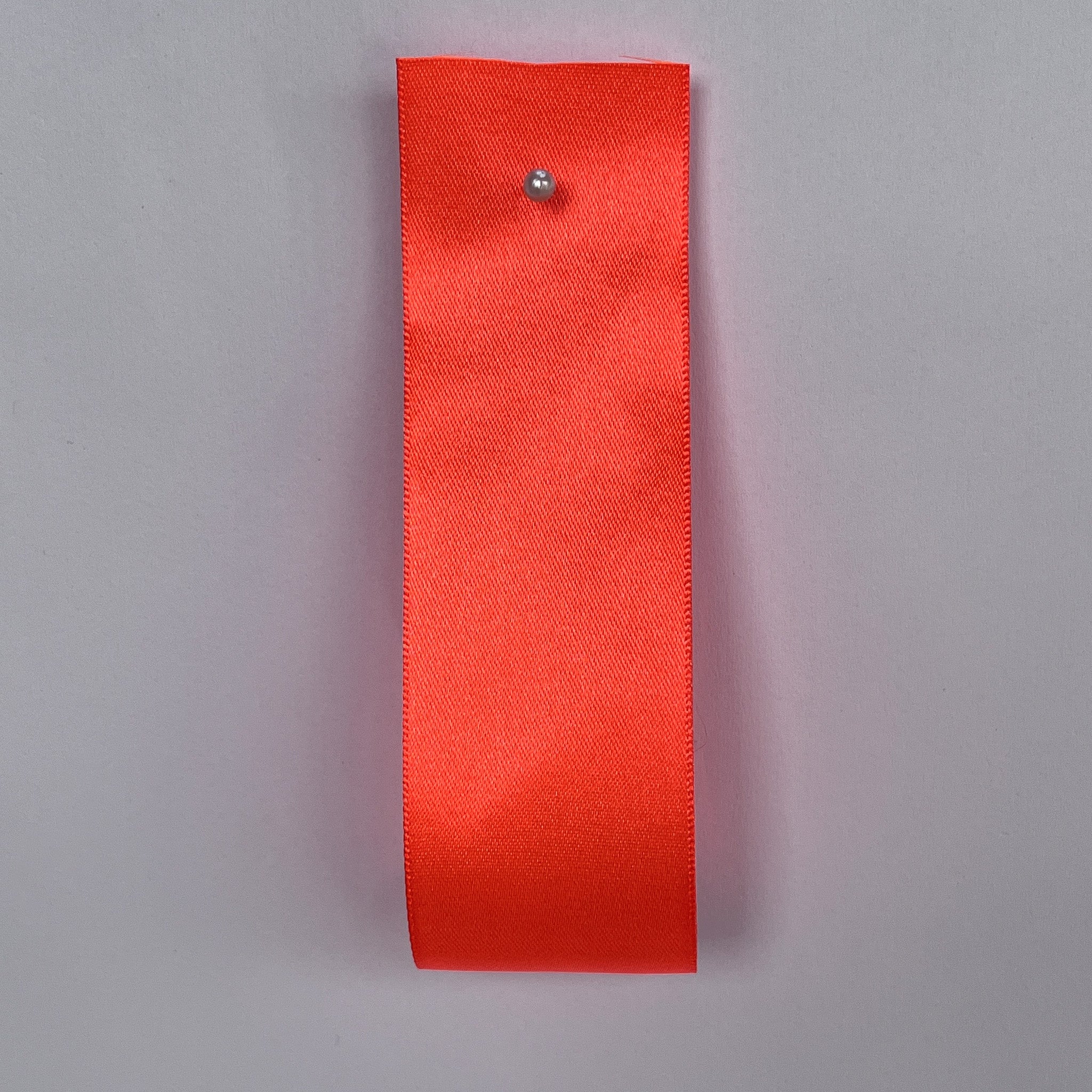 Neon orange Satin Ribbon By Klein - 6 widths – Kleins Haberdashery