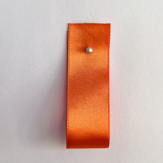 Orange Satin Ribbon By Klein - 7 widths