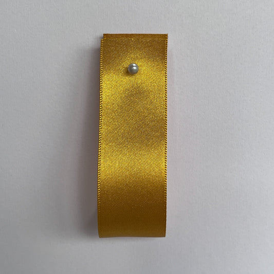 Saffron Yellow Satin Ribbon By Klein - 8 widths
