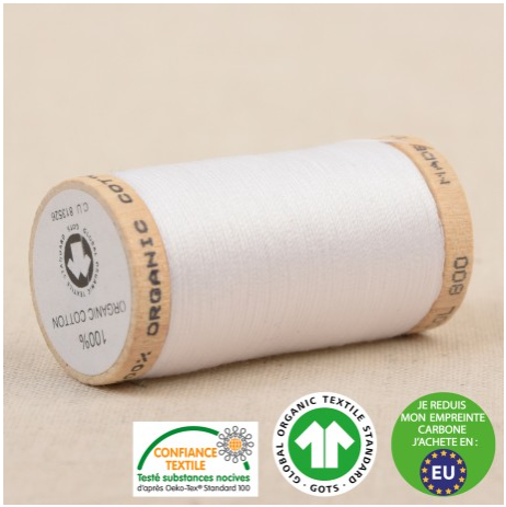 Large Scanfil Organic Cotton sewing thread - in 38 colours - Kleins Haberdashery
