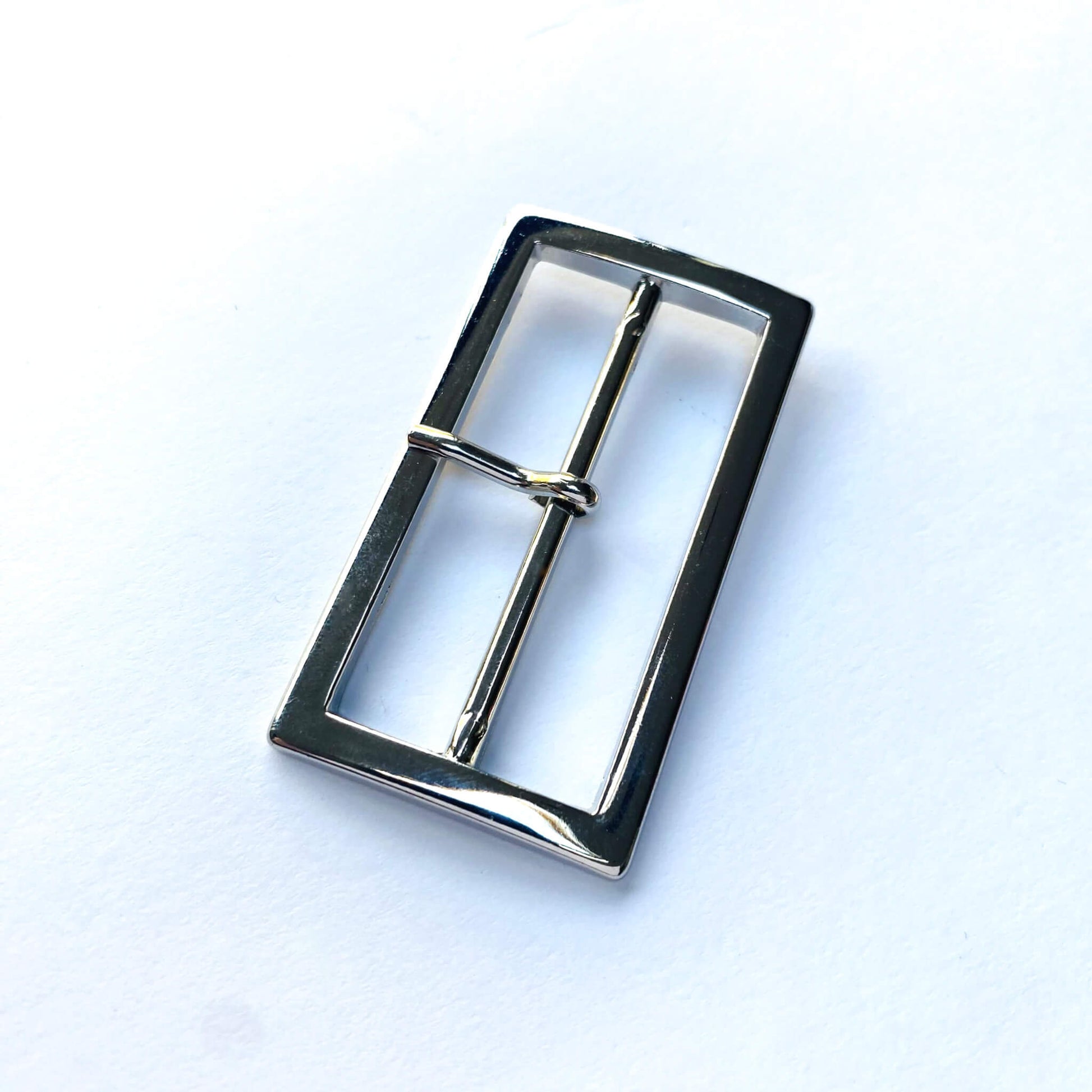 Silver Rectangle Prong Buckle - 50mm
