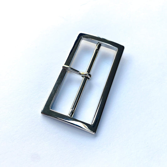 Silver Rectangle Prong Buckle - 50mm