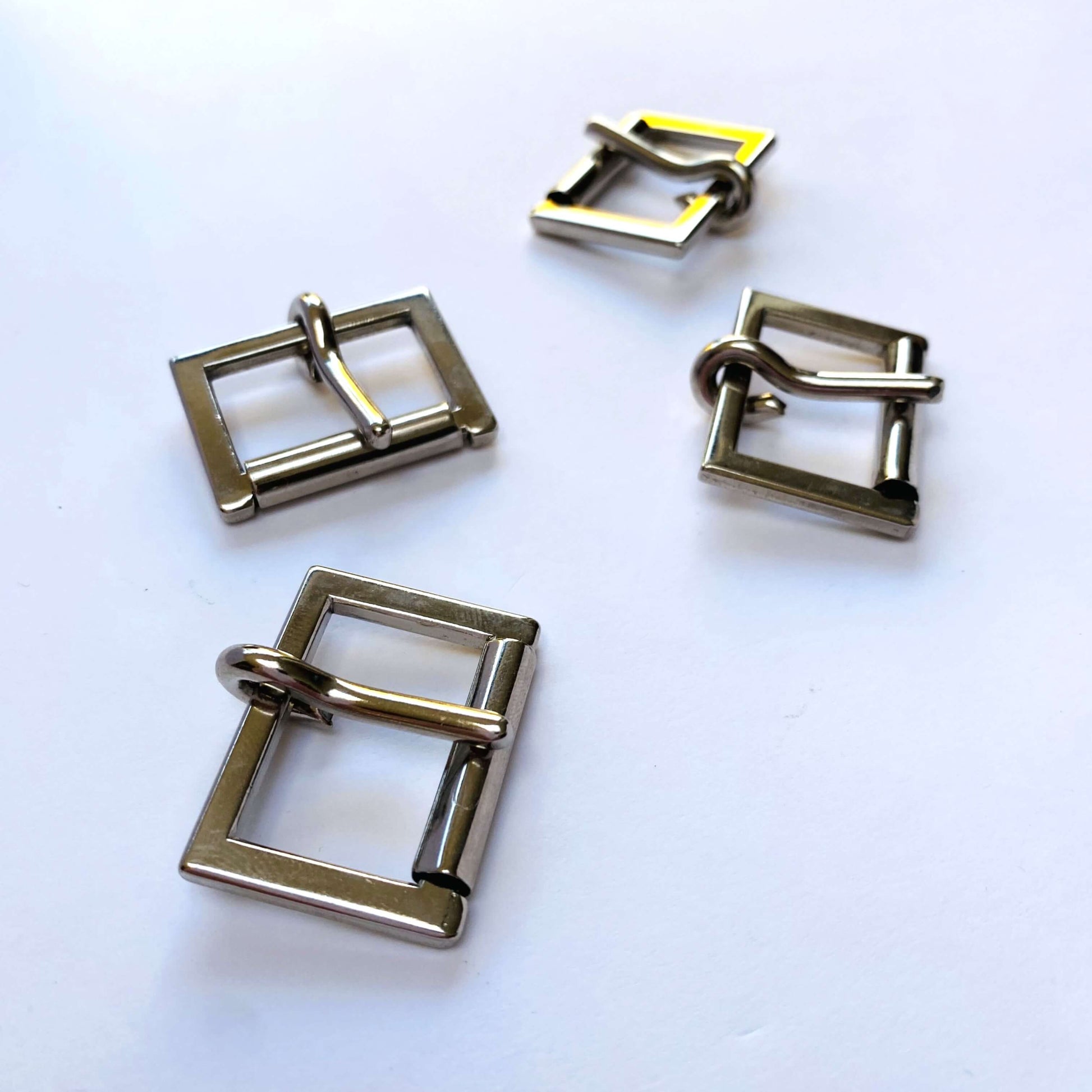 Silver rectangle Roller Buckle - 26mm