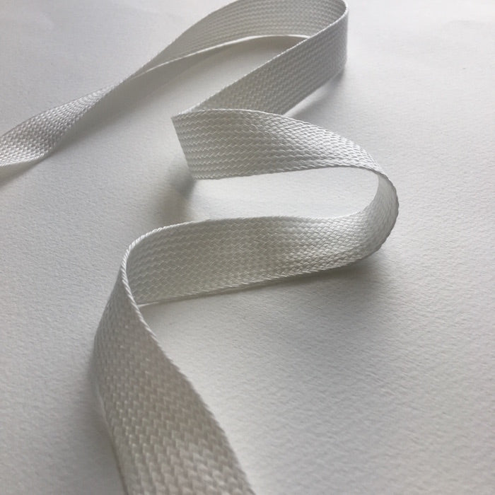 Soft Tencel  flat plaited braid for ties, straps, pyjama cords. Made in a sustainable closed loop production and Biodegradable