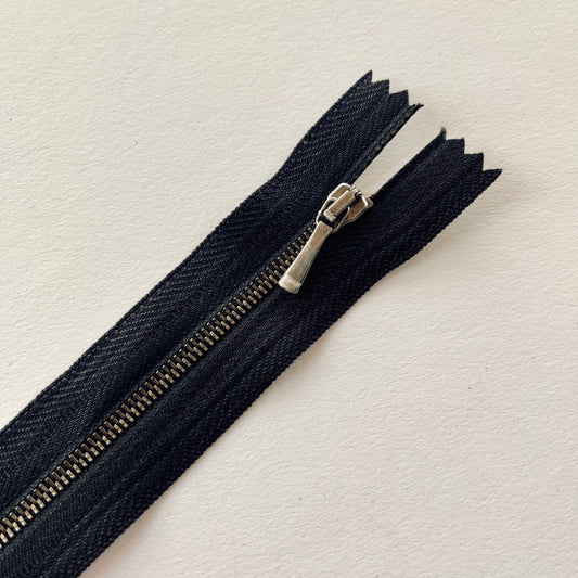 #1 Ultra Fine Closed End Metal Zip - 20cm - Kleins Haberdashery