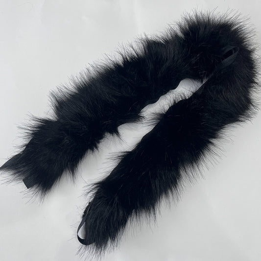 Faux Fur Trim - Black