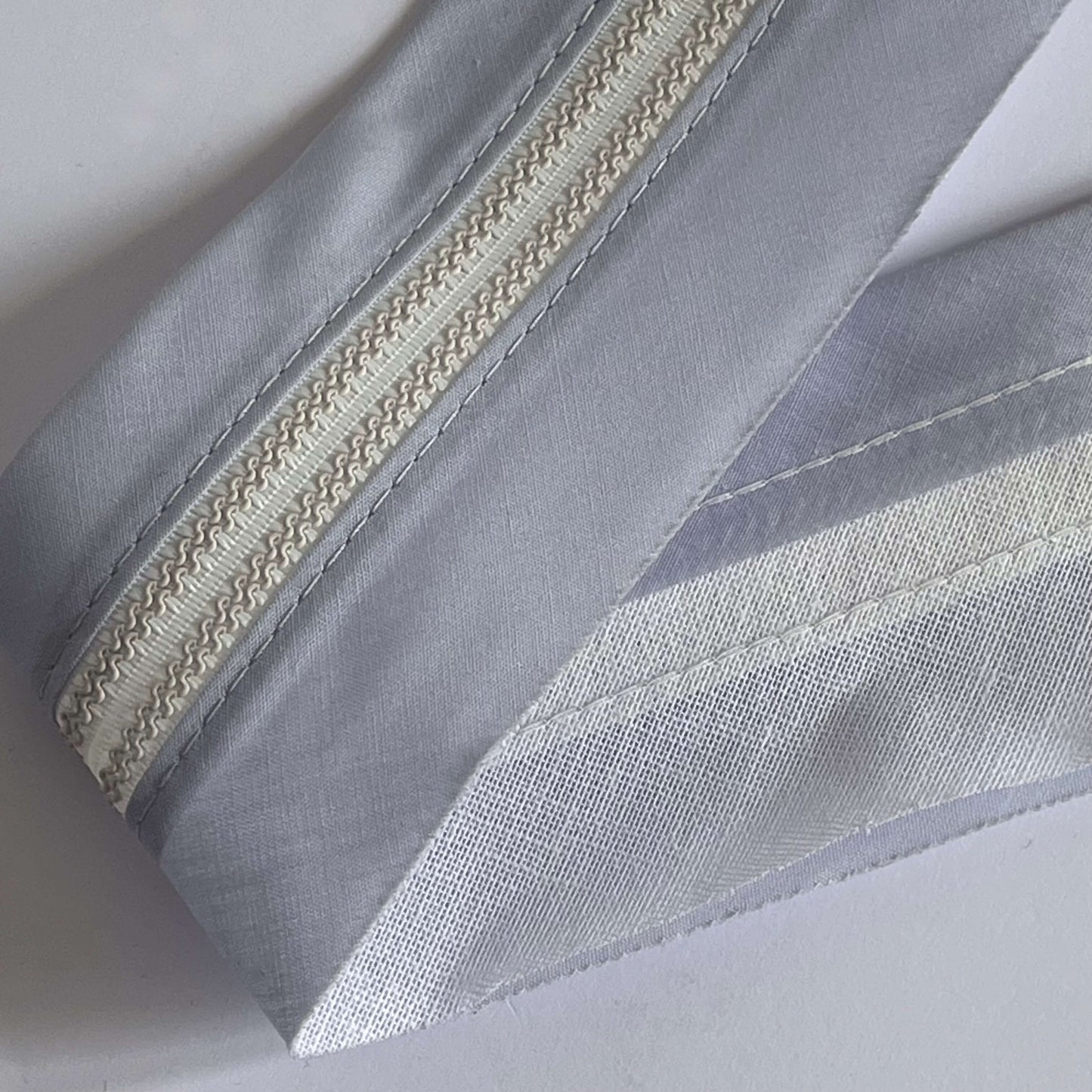 rubberised waistband lining in grey  for mens trousers, tailoring supply