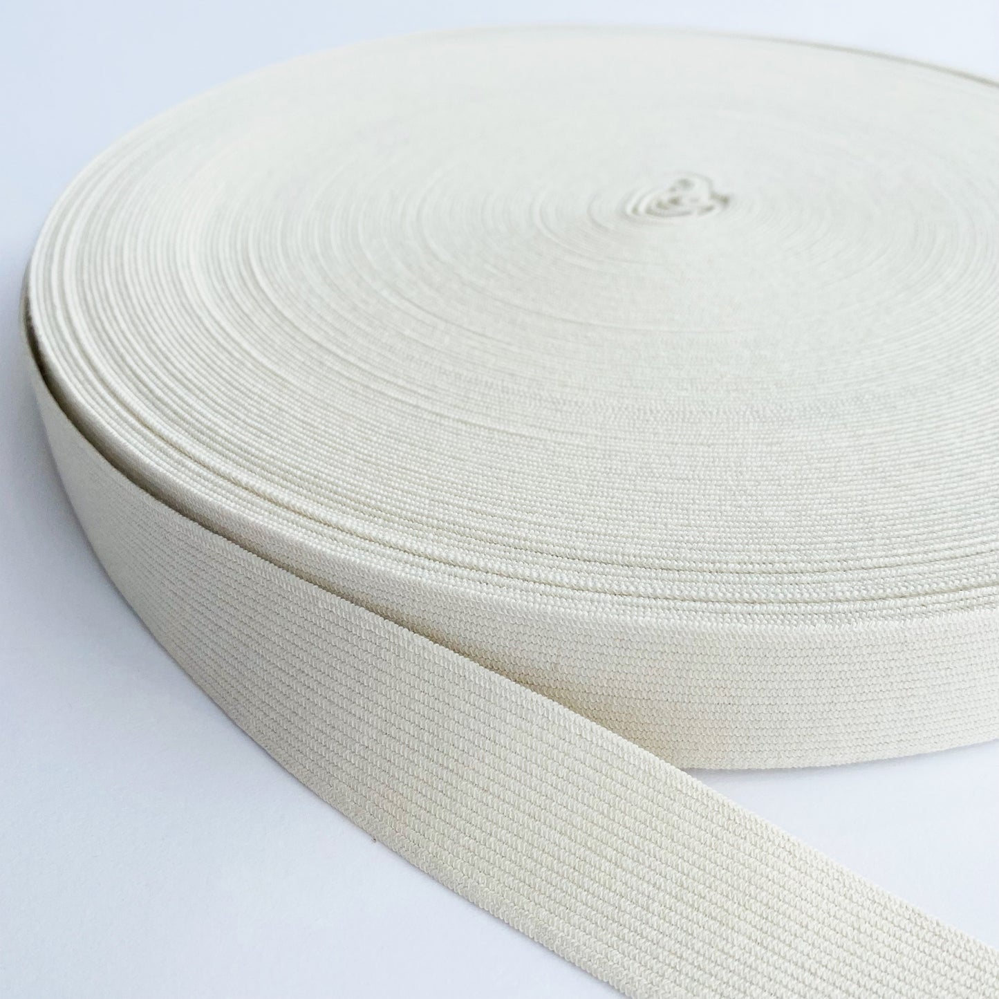 28mm Organic Cotton Eco Elastic - Ecru