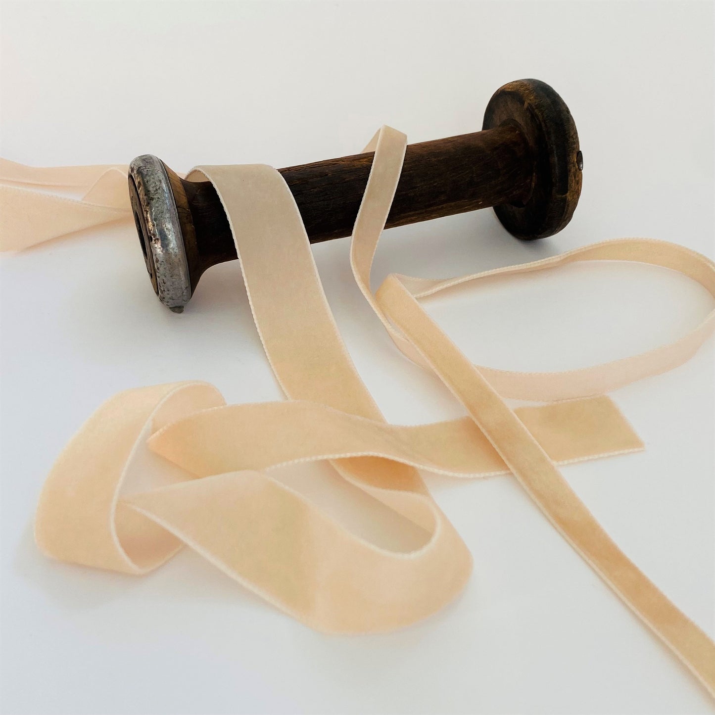 Beige Velvet Ribbon by Klein - Kleins Haberdashery