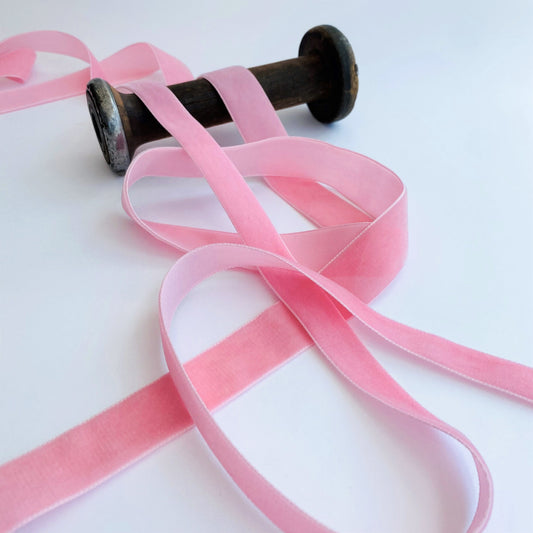 Blush Rose Velvet Ribbon by Klein