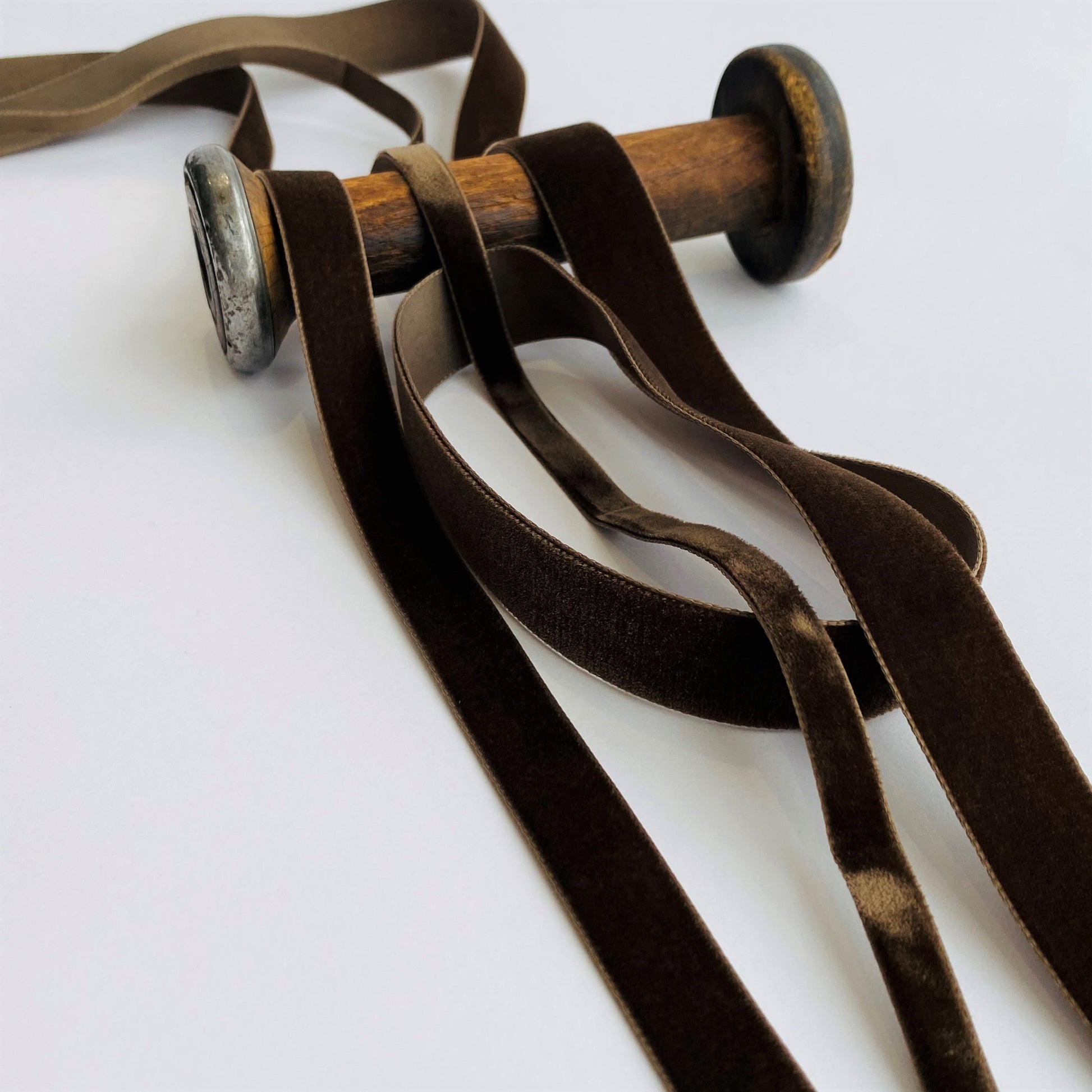 Brown Velvet Ribbon by Klein - Kleins Haberdashery