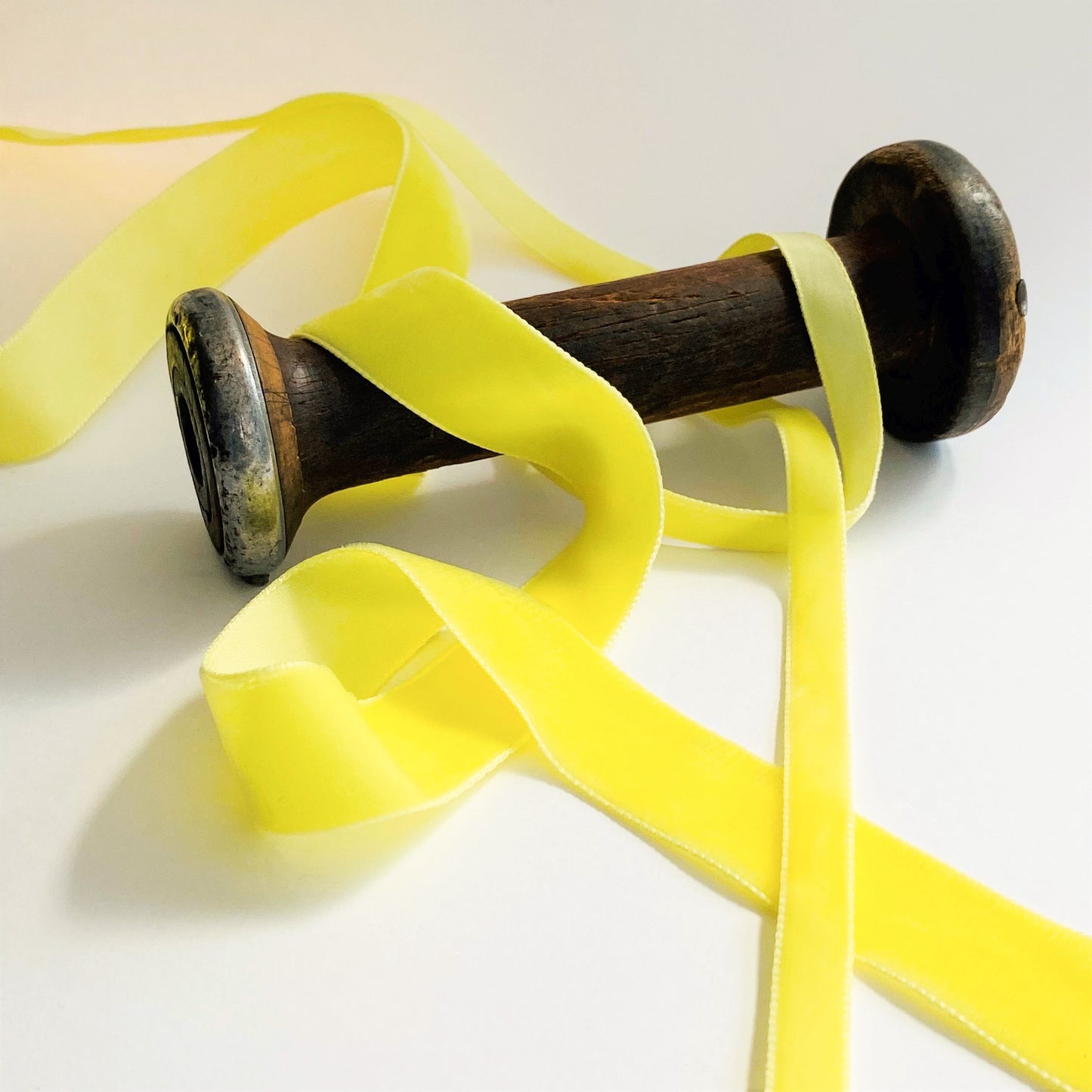 Citron Velvet Ribbon by Klein - Kleins Haberdashery
