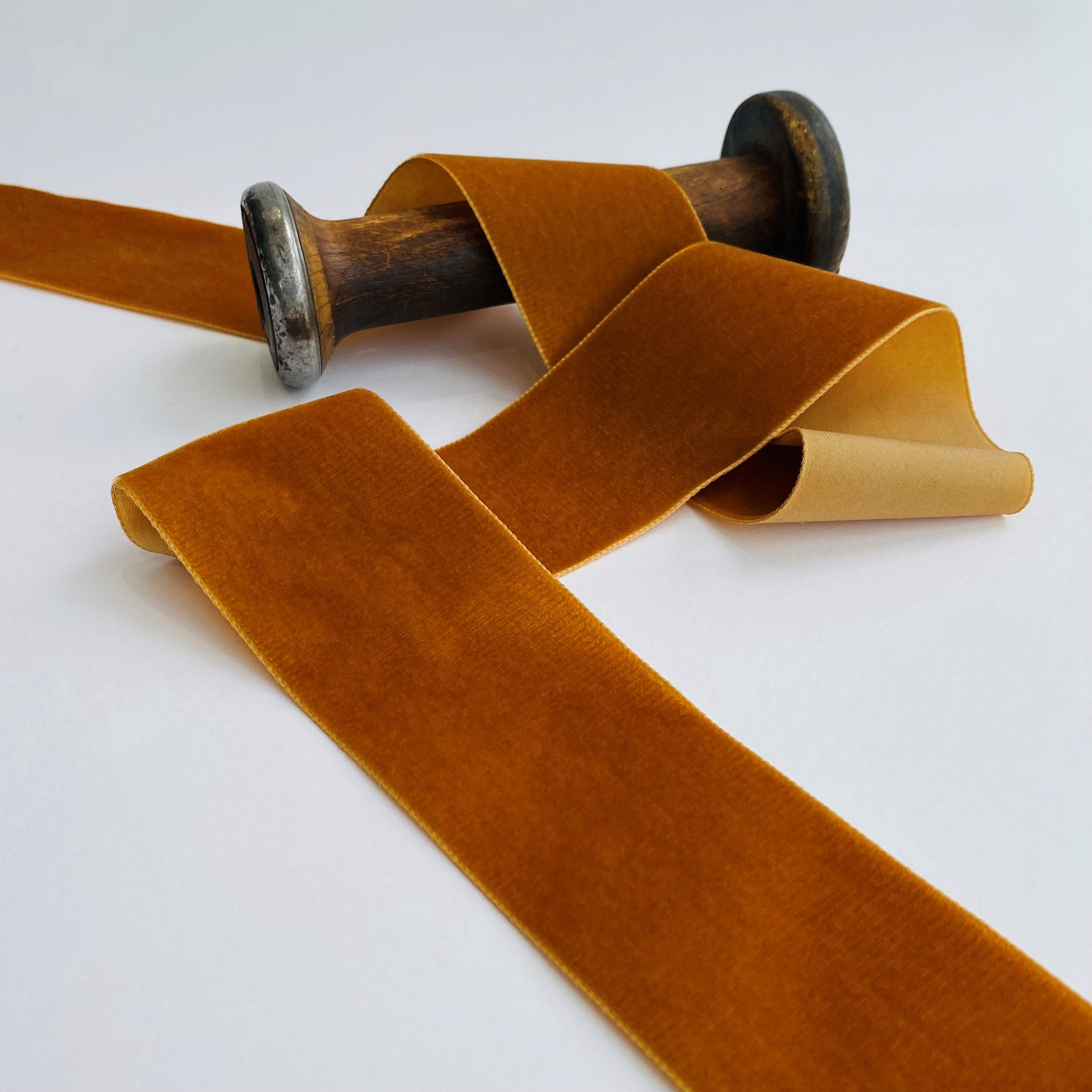 Copper Velvet Ribbon by Klein - Kleins Haberdashery