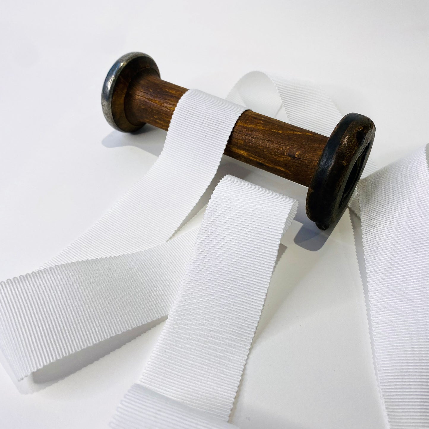 White Cotton Grosgrain Ribbon - 6 widths