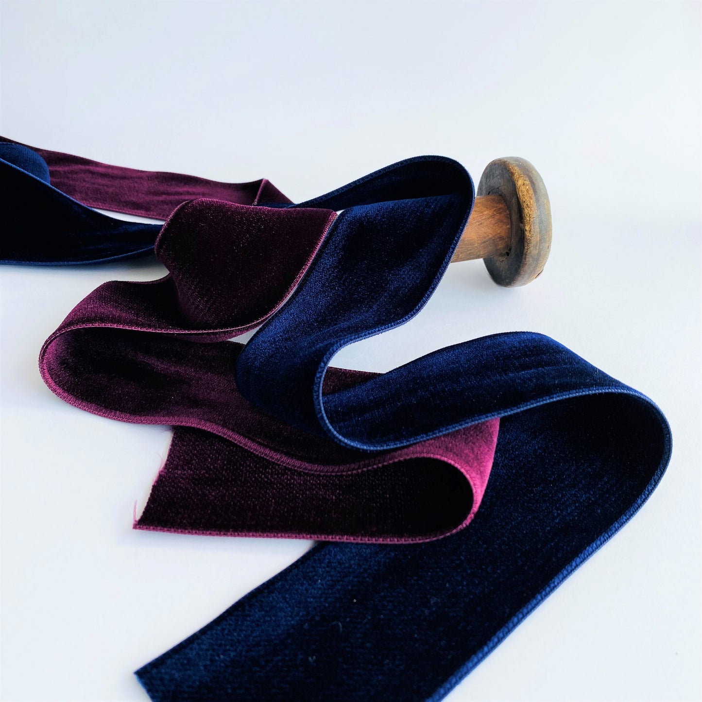 48mm Double Sided luxury Velveteen Ribbon by MOKUBA A beautifully soft and luxurious double sided velvet ribbon by Mokuba 
