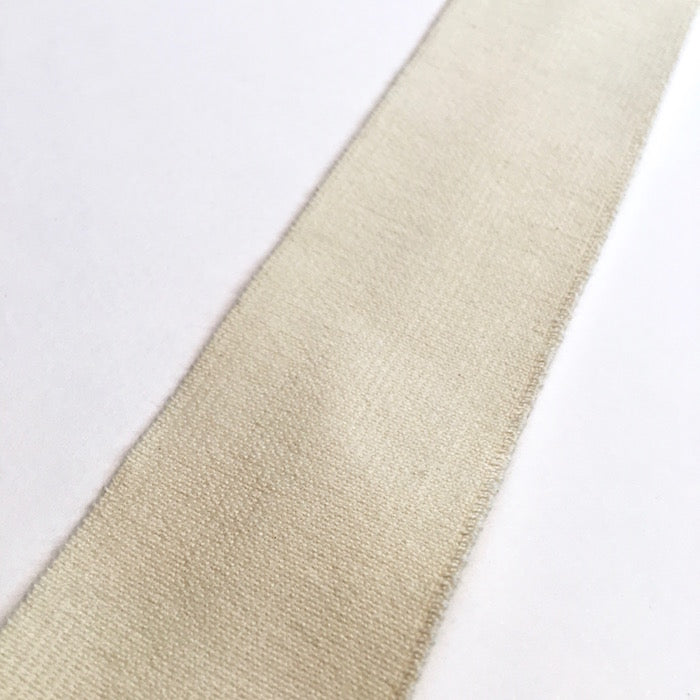 40mm ecru elastic, wide organic waistband elastic, plastic free elastic for waistbands, biodegradable sustainable sewing supplies and haberdashery