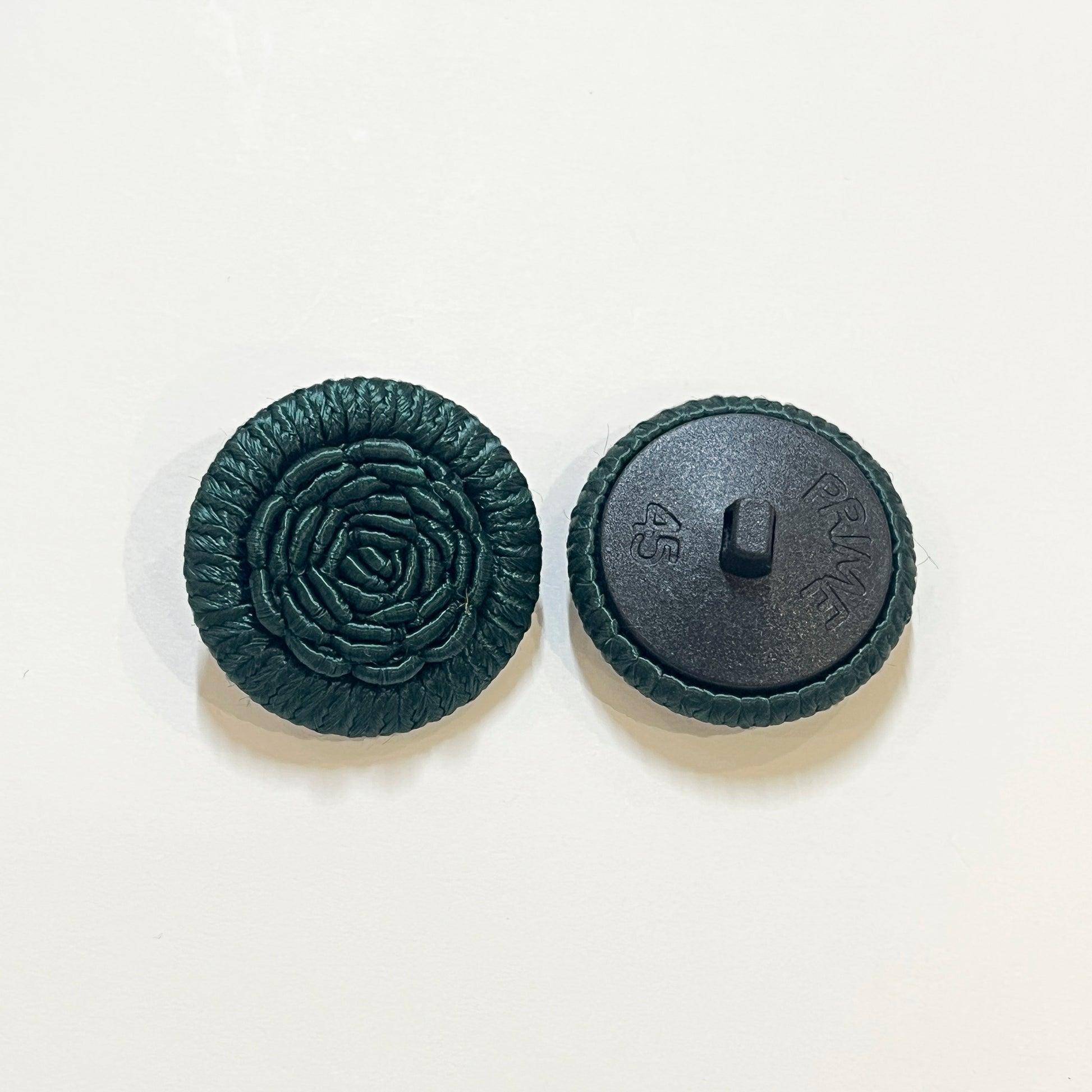 Green Vintage Passementerie Cord Buttons - 29mm