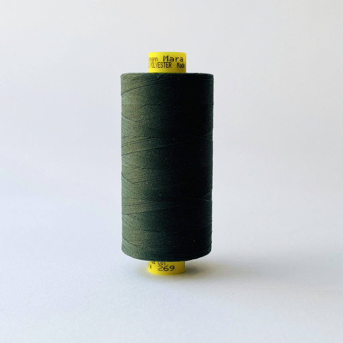 Gutermann Mara #100 rPet Sewing Thread 1000m Spools in khaki 269- Kleins Haberdashery