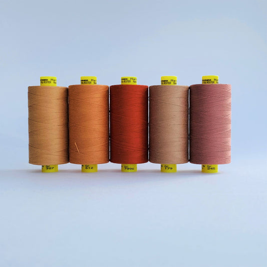 Gutermann Mara #70 Strong Sewing Thread 700m Spools (Light Brown shades) - Kleins Haberdashery