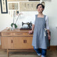 The Maria Apron sewing pattern, Japanese style cross back apron pattern indie sewing patterns, contemporary and modern sewing patterns made in the UK.