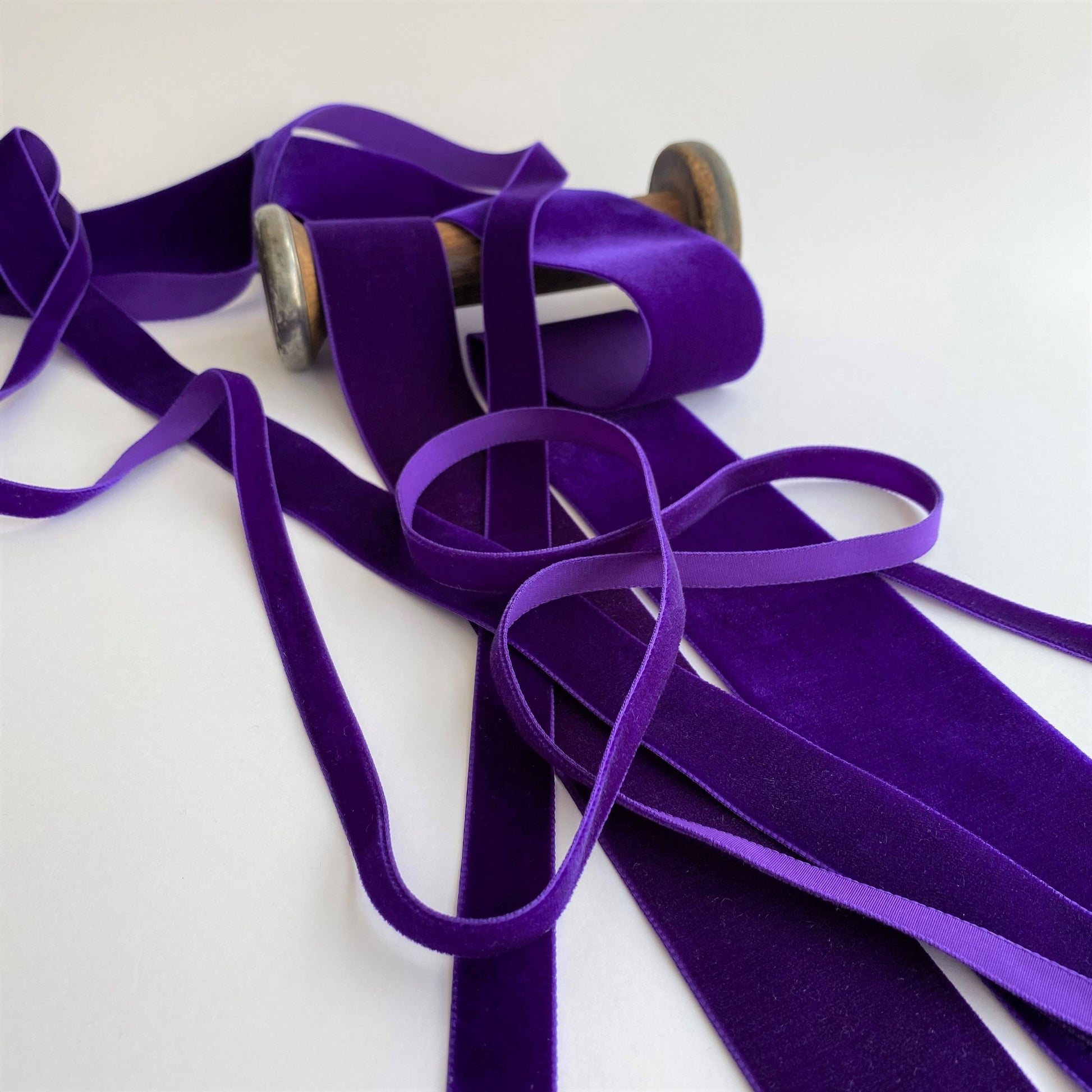 Purple Velvet Ribbon by Klein - Kleins Haberdashery