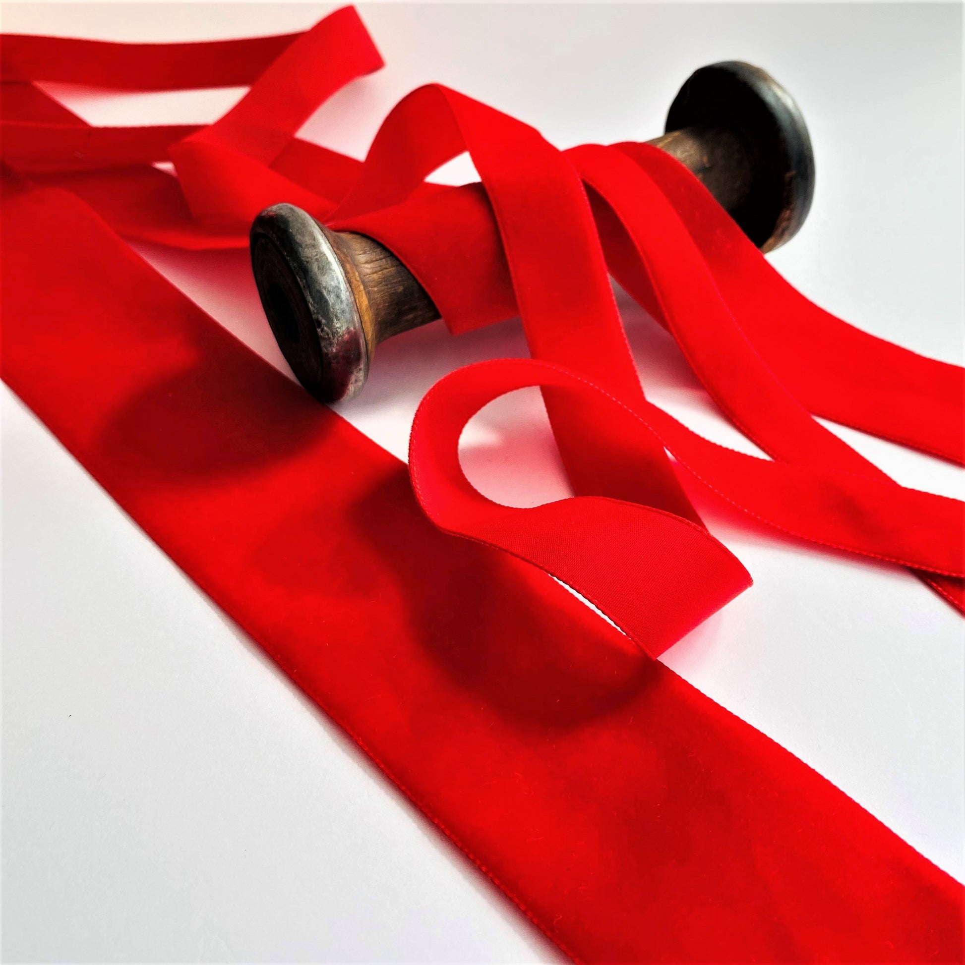 Red Velvet Ribbon by Klein - Kleins Haberdashery