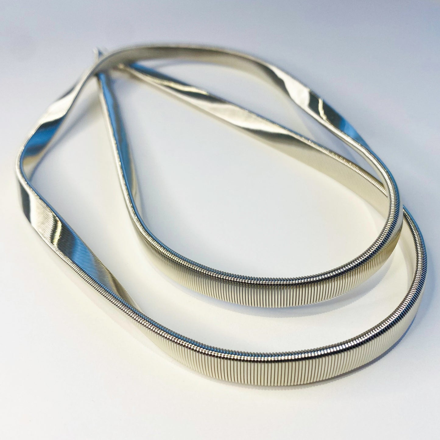9mm Wide Stretch Metal Bands for Belts or Straps