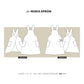 Line Drawing of The Maria Apron sewing pattern, Japanese style cross back apron pattern indie sewing patterns, contemporary and modern sewing patterns made in the UK.