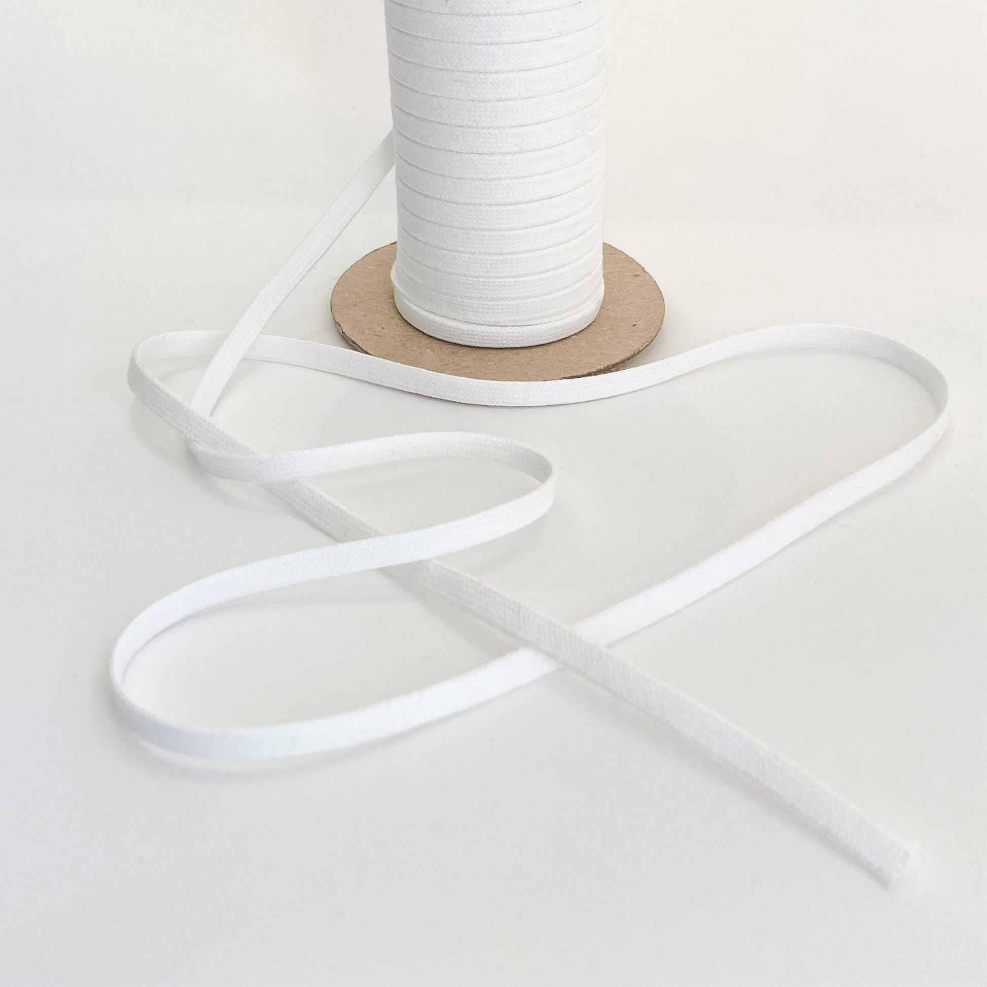 White Cotton Tubular Braid - Kleins Haberdashery