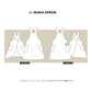 The Maria Apron sewing pattern, Japanese style cross back apron pattern indie sewing patterns, contemporary and modern sewing patterns made in the UK.