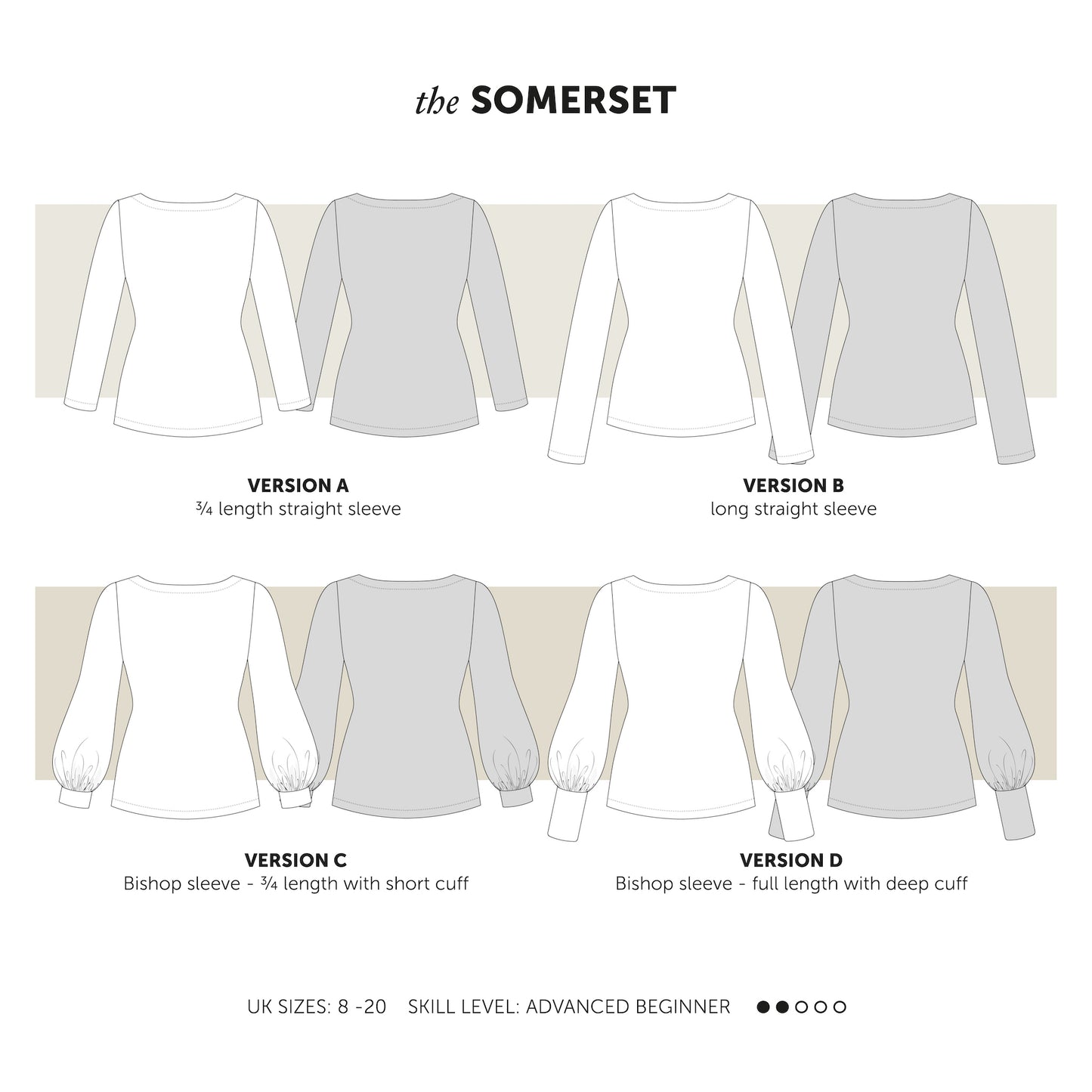 The Somerset T-shirt sewing pattern - Kleins Haberdashery
