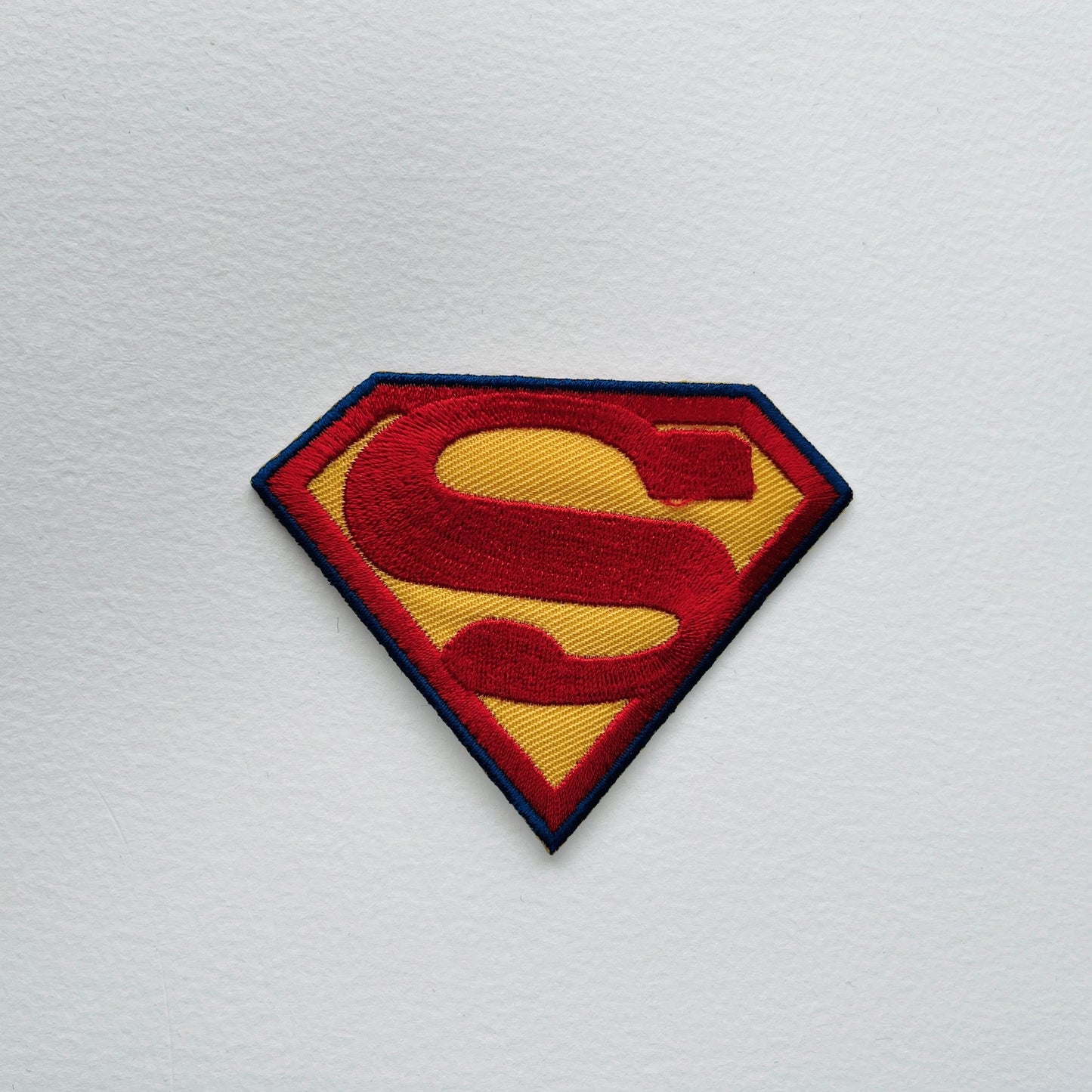 superman logo embroidered iron on embroidered patch appliqué badge