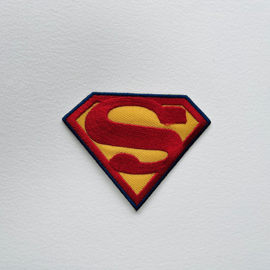 superman logo embroidered iron on embroidered patch appliqué badge